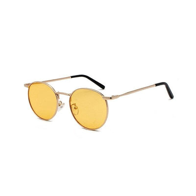 Trendy Retro Fashion Metal Round Frame Sunglasses For Unisex-Unique and Classy