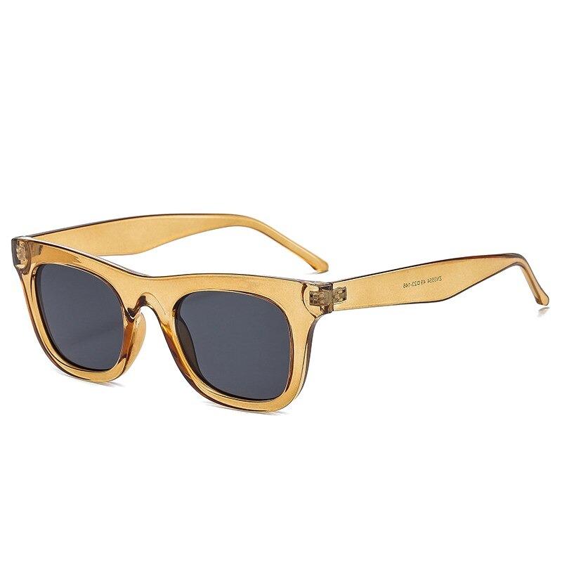 Vintage Fashion Square Jelly Color Sunglasses For Unisex-Unique and Classy
