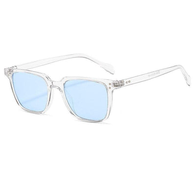 Fashionable Small Square Transparent Ocean Sheet Metal Hinge Mirror Eyeglasses For Men And Women-Unique and Classy