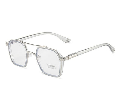 Vintage Oversized Frame Clear Lens Sunglasses For Unisex-Unique and Classy