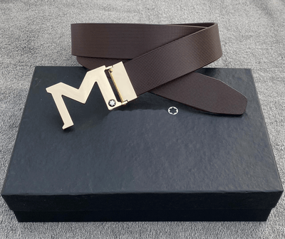 M Latter Leather Strap Designer Belts For Men's -Unique and Classy