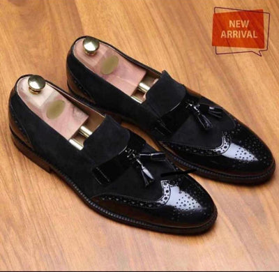 Unique and Classy Men Shiny Black Colour Outdoor Formal Casual Ethnics Loafer