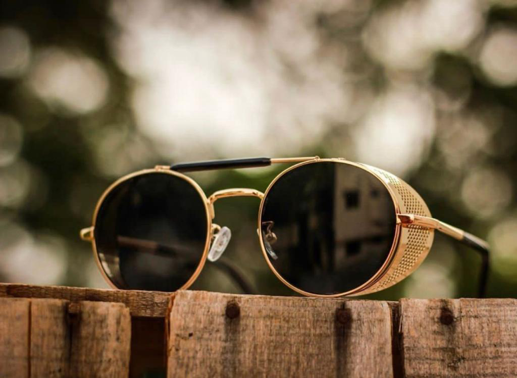 Round Frame With Metal Side Cap Sunglasses For Men And Women-Unique and Classy
