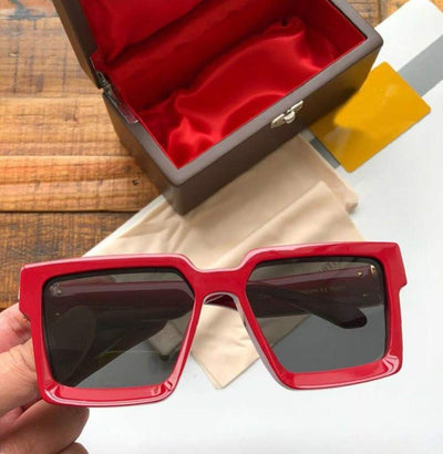 Stylish Square Red Vintage Sunglasses For Men And Women-Unique and Classy