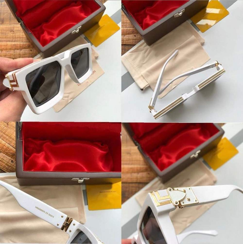 Stylish Square White Vintage Sunglasses For Men And Women-Unique and Classy