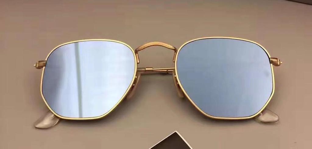 Unisex Hexagonal Metal Frame UV Protected Sunglasses For Men And Women-Unique and Classy