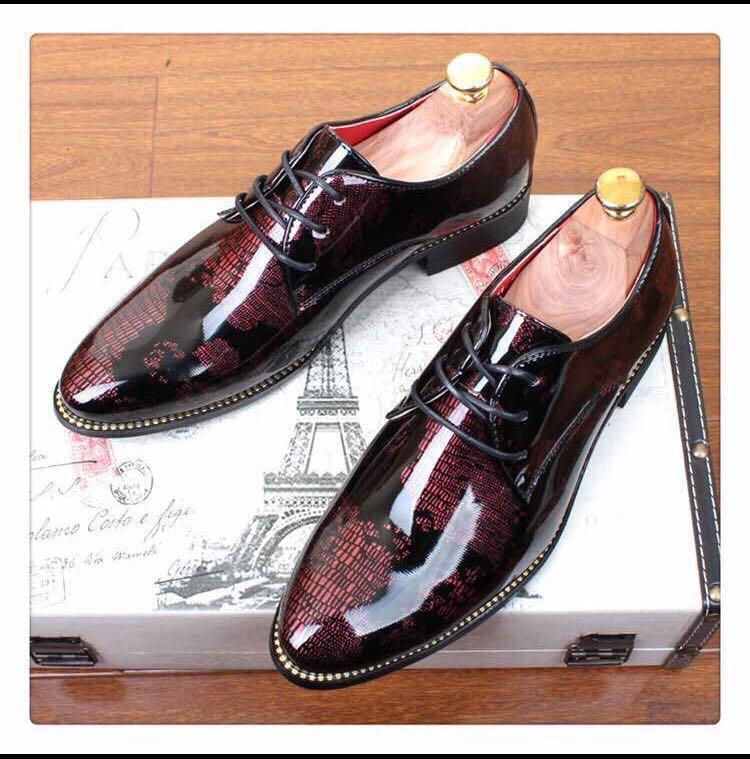World Map Patent Casual And Party Wear Shoes For Men-Unique and Classy