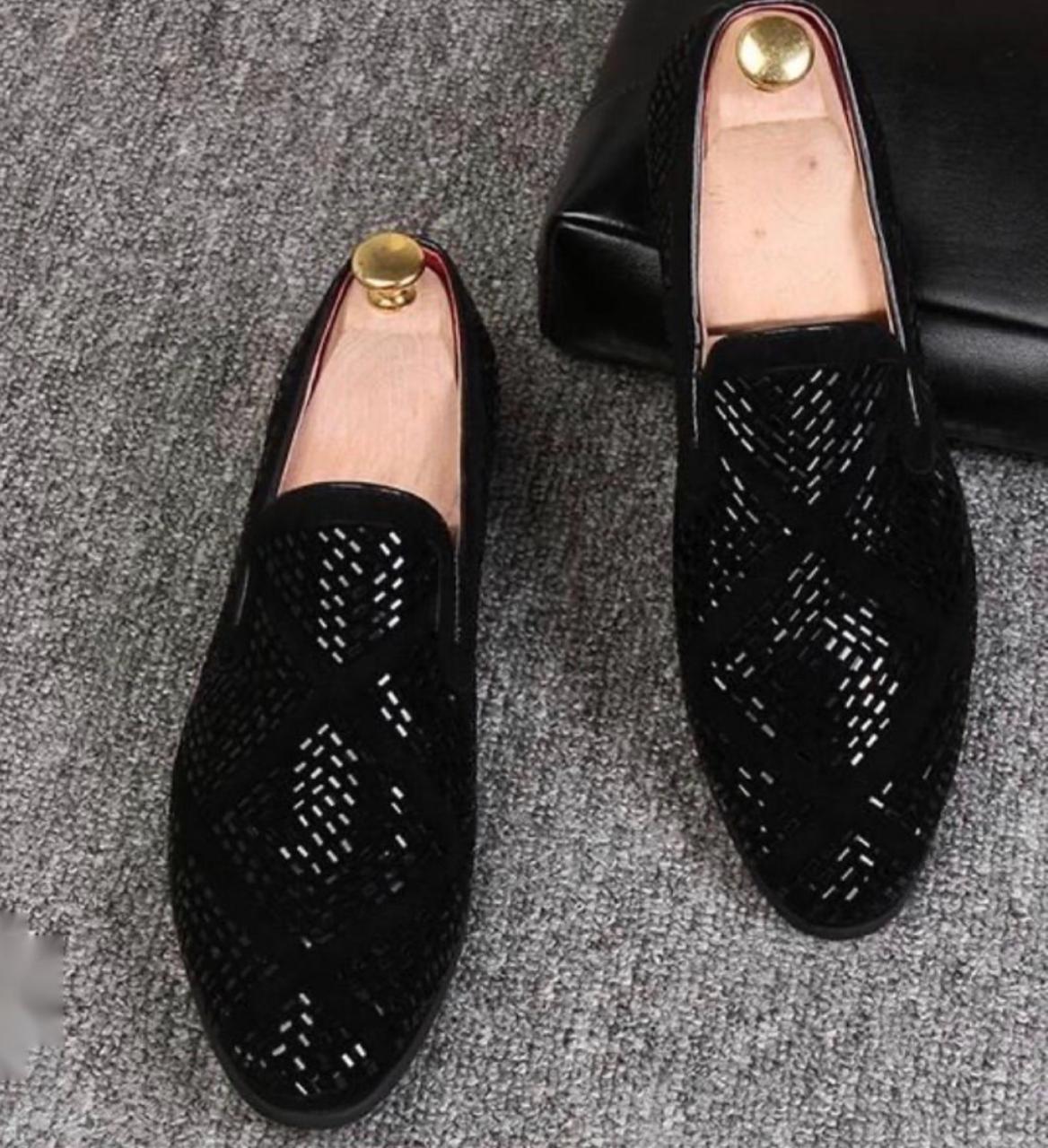 Stylish Studded Moccasins Men's Fashion Wedding Revert High Quality Slip On Flat Loafer-Unique and Classy  -Unique and Classy
