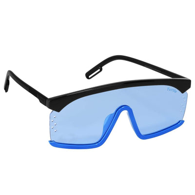 Stylish Square Oversized One Piece Blue Gradient Sunglasses For Men And  Women-Unique and Classy