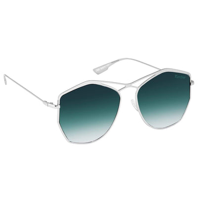 Brand New 2020 Design Metal High Quality Green Gradient Cross Angle Luxury Sunglasses For Men And Women-Unique and Classy