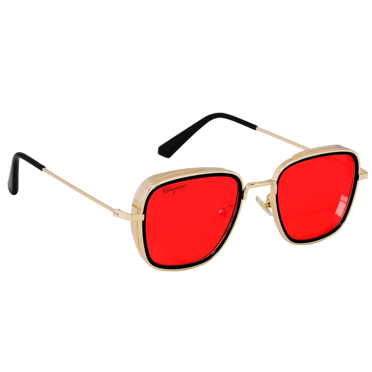 Stylish Square Red Candy Sunglasses For Men And Women-Unique and Classy