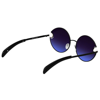 Trendy Round Oversized Blue Candy Sunglasses For Men And Women-Unique and Classy