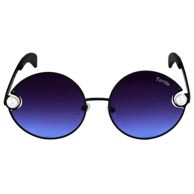 Trendy Round Oversized Blue Candy Sunglasses For Men And Women-Unique and Classy