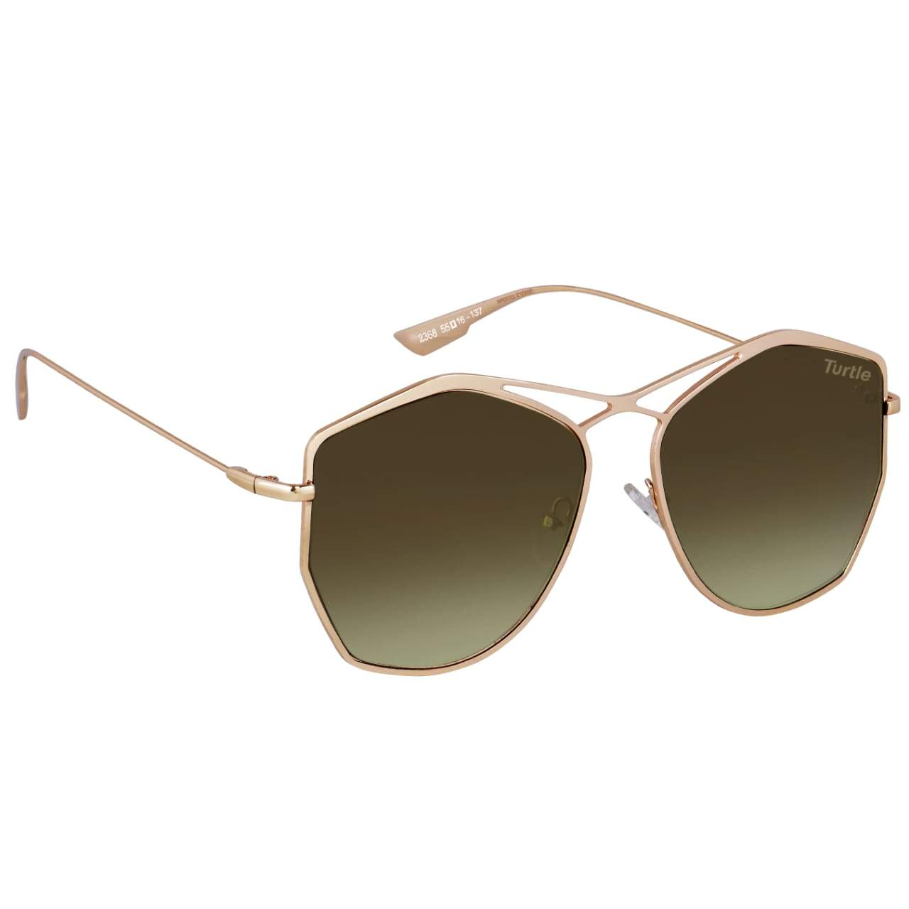Brand New 2020 Design Metal High Quality Brown Gradient Cross Angle Luxury Sunglasses For Men And Women-Unique and Classy