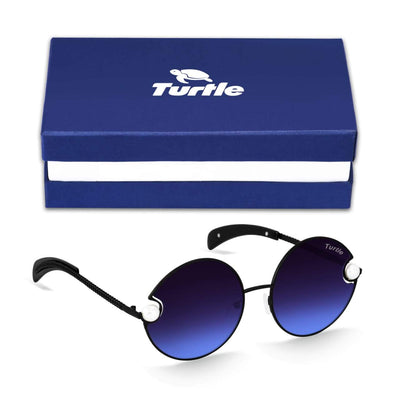 Trendy Round Oversized Blue Candy Sunglasses For Men And Women-Unique and Classy