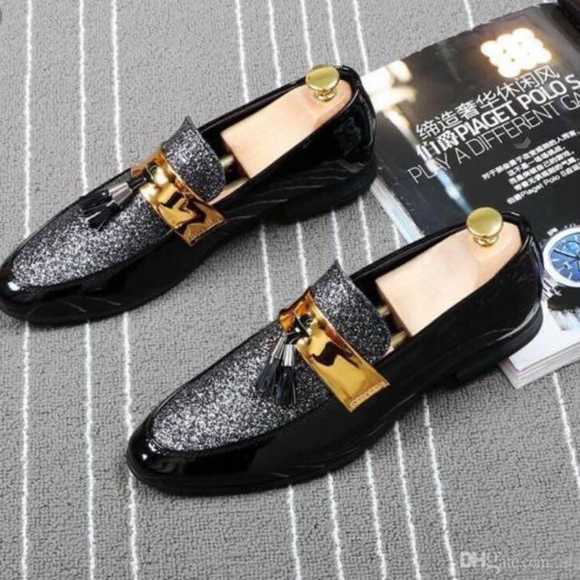 Stylish Wear Men Shiny Black Color Outdoor Formal And Party Casual Ethnic Loafer-Unique and Classy