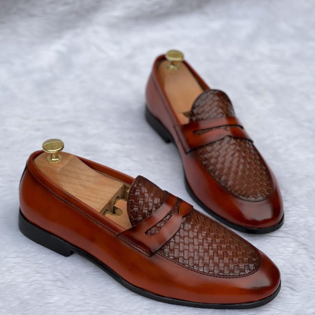 New Woven Moccasin Loafer For Office Wear And Casual Wear-Unique And Classy