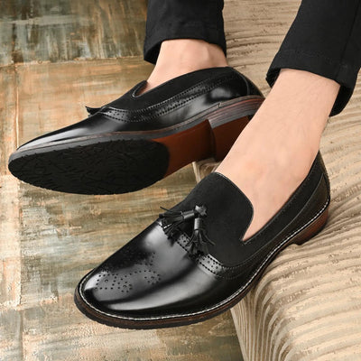 Fashionable Croc TASSEL Moccasins Formal Shoes For Office, Wedding And Party Wear-Unique and Classy