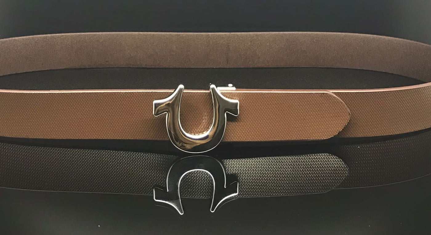 Stylish Horses Hoe Buckle With Leather Strap Belt For Men-Unique and Classy