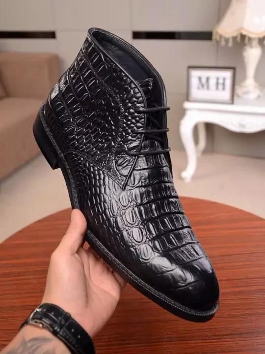 Stylish High Ankle Croco Formal Boots For Men's-Unique And Classy