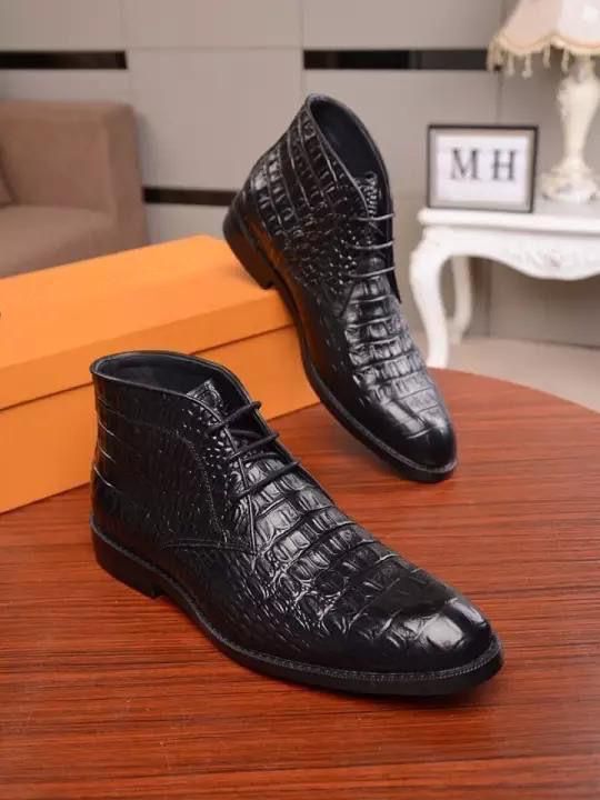 Stylish High Ankle Croco Formal Boots For Men's-Unique And Classy