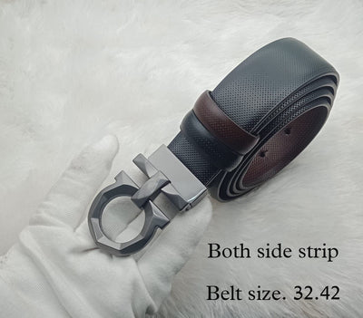 Casual Designer Metal Buckle Reversible Strap Belt For Man -Unique and Classy