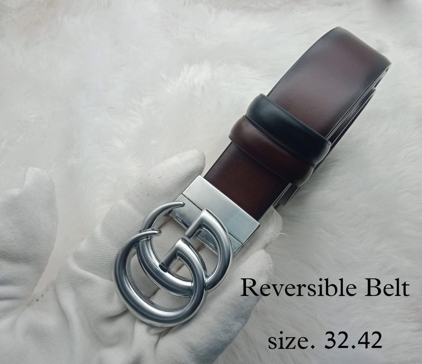 G Letter Designer Buckle Belt With Reversible Strap For Men's-Unique and Classy