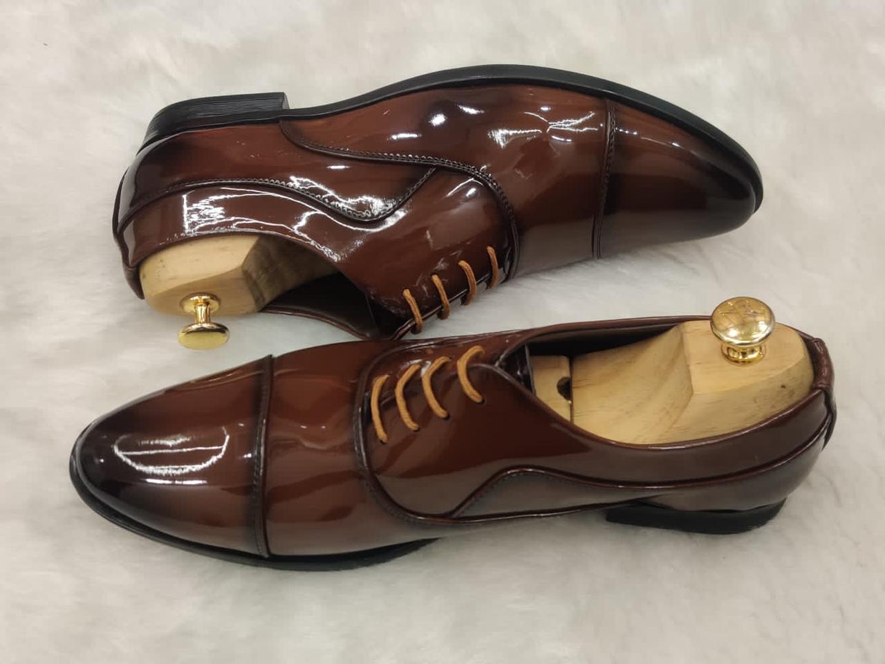 Classic Patent High Quality Leather Formal Shoes For Party And Office-UniqueandClassy