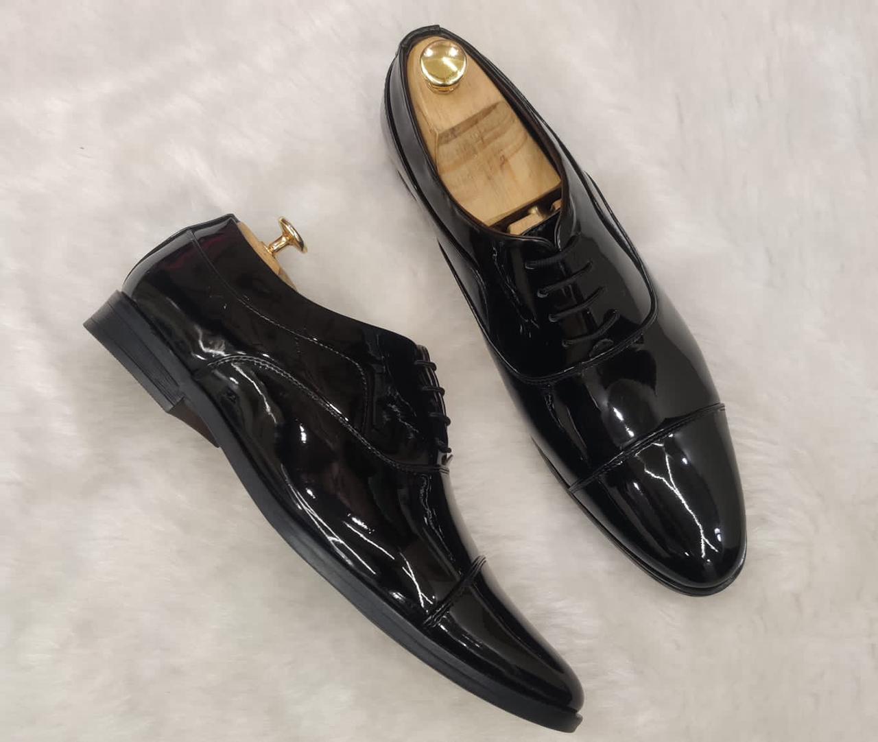 Classic Patent High Quality Leather Formal Shoes For Party And Office-UniqueandClassy