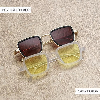BUY ONE GET ONE FREE KABIR SINGH EXCLUSIVE COMBO SUNGLASSES-Unique and Classy