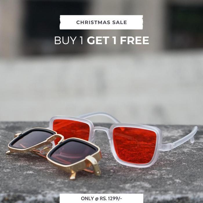 Buy One Get One Free Kabir Singh Exclusive Combo Sunglasses For Men And Women-Unique and Classy