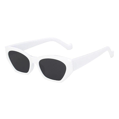 Unique Retro Cat Eye Fashion Classic Vintage Clear Candy Colours Trending Polygon Sunglasses For Men And Women-Unique and Classy