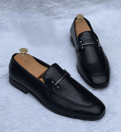 Stylish Buckle Woven Moccasins Loafer Shoes For Men's-Unique And Classy