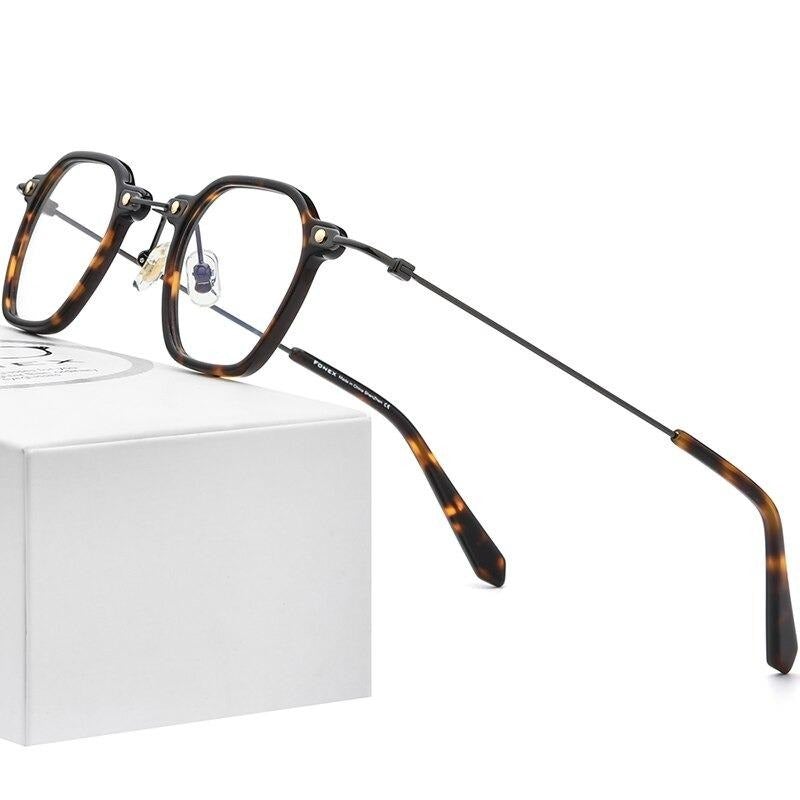 Vintage Square Titanium Glasses Frame Optical Spectacles Eyewear For Unisex