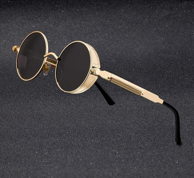 High Quality Retro Classic Luxury Brand Designer Round Metal Frame Sunglasses For Men And Women-Unique and Classy