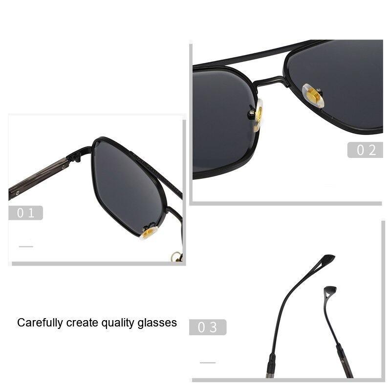 2021 New Modern Unique Retro Fashion Trendy Vintage Classic Square Frame Designer Brand Sunglasses For Men And Women-Unique and Classy