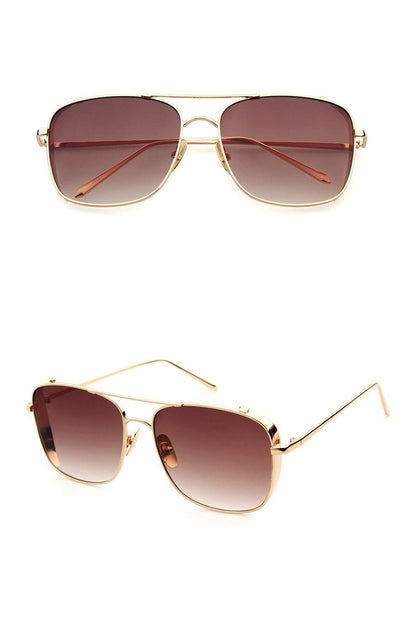 Designer Square Retro Reflected Mirror Sunglasses For Men And Women-Unique and Classy