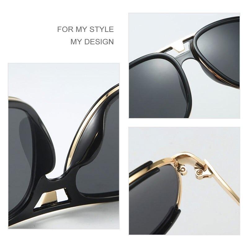 Luxury Brand Design Unisex Oversized Frame Driving Sunglasses -Unique and Classy