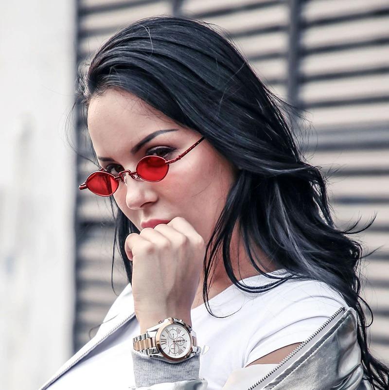 Fashion Trend Slim Diamond Shape Frame Steam Punk SunglassesFor Men And Women-Unique and Classy