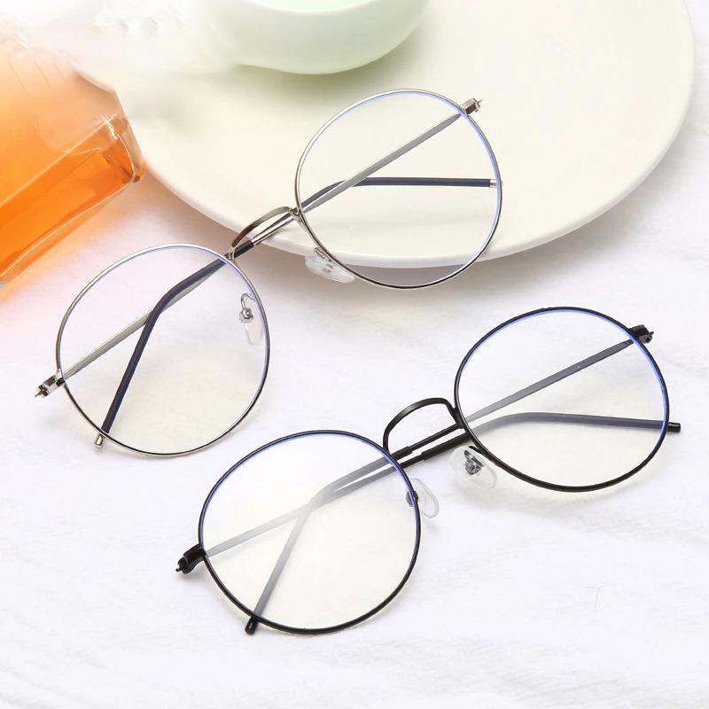 Buy Fashion Retro Round Eyewear Blue Light Blocking Men Women