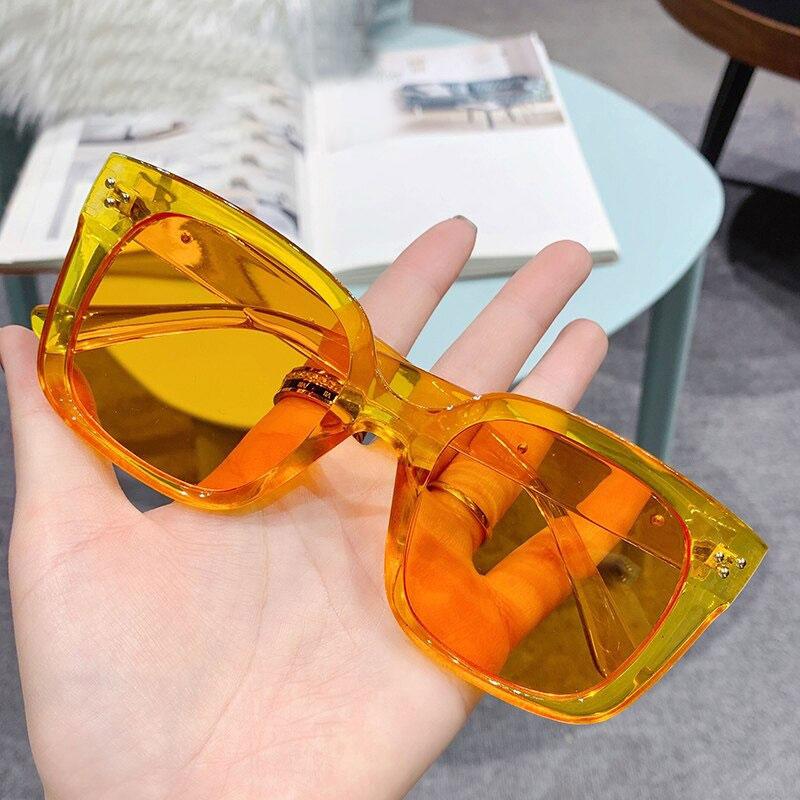 2021 Luxury Fashion Oversized Retro Square Frame Trendy Designer Brand Summer Outdoor Driving Sunglasses For Men And Women-Unique and Classy