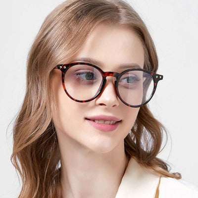 Simple Fashion Round Color Frame Vintage Clear Lens Men And Women-Unique and Classy