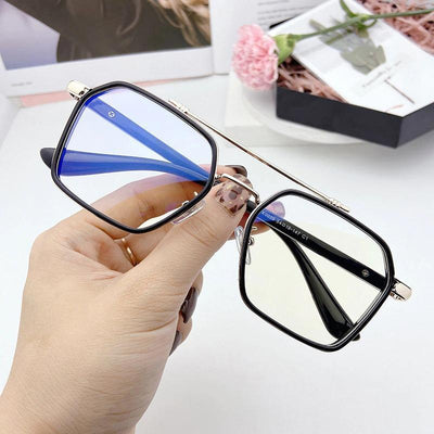 Buy Retro Anti-Blue Light Square Glasses Frame Brand Designer Ins Popular Optical Eyeglasses Frames