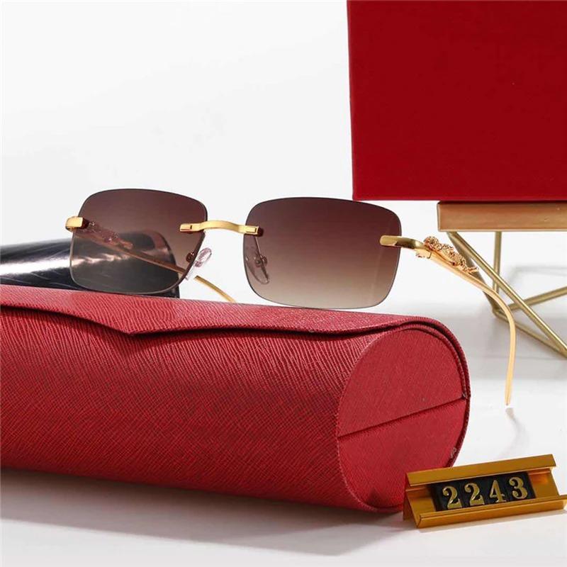 New Square Frameless Metal Trend Fashion Sunglasses For Men And Women-Unique and Classy
