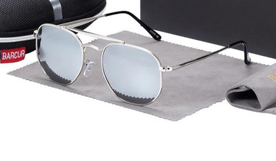 Stainless Steel Square Polarized Hexagon Sunglasses For Men And Women-Unique and Classy