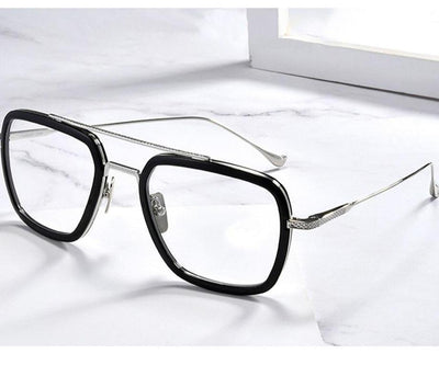 Buy Anti-blue Light Square Tony Stark Eyeglasses For Men And Women