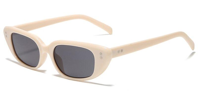 Rivet Small Square Frame Retro Fashion Sunglasses For Unisex-Unique and Classy