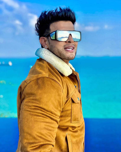 Sahil khan Silver Oversized Sunglasses For Men And Women-Unique and Classy