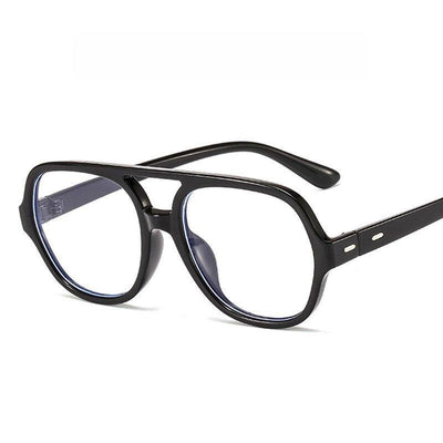 Retro Classic Double Bridge Fashion Anti-blue Light Vintage Clear Lens Computer Eyeglasses Spectacle Frame For Men And Women