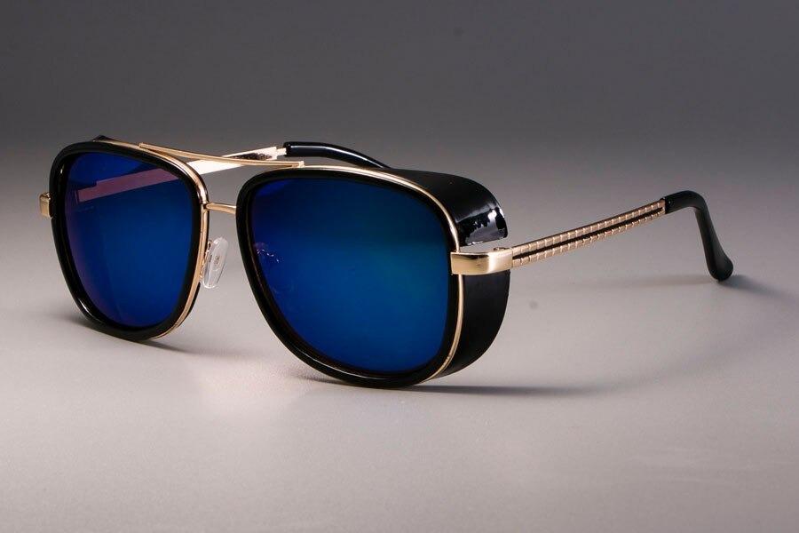 Trendy Steampunk Classic Mirrored Vintage Brand Retro Cool Fashion Designer UV400 Protection Sunglasses For Men And Women-Unique and Classy